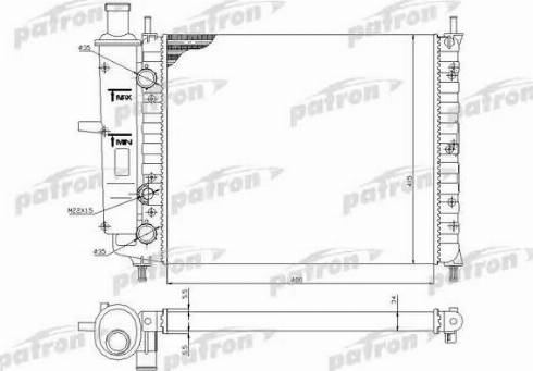 Patron PRS3057 - Radiateur, refroidissement du moteur cwaw.fr