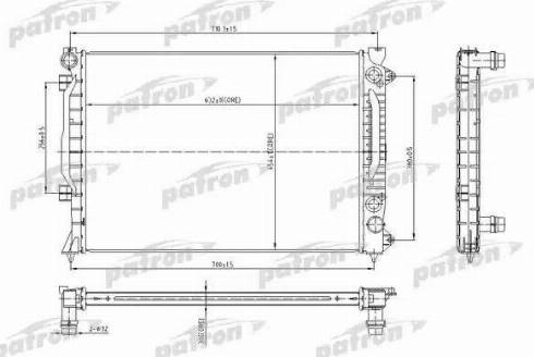 Patron PRS3010 - Radiateur, refroidissement du moteur cwaw.fr