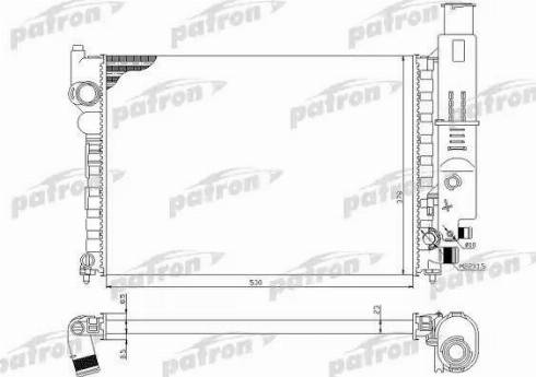 Patron PRS3030 - Radiateur, refroidissement du moteur cwaw.fr