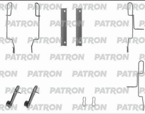 Patron PSRK1036 - Kit d'accessoires, plaquette de frein à disque cwaw.fr