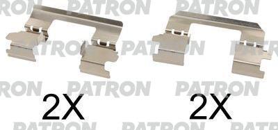 Patron PSRK1074 - Kit d'accessoires, plaquette de frein à disque cwaw.fr