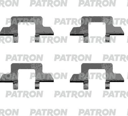 Patron PSRK1256 - Kit d'accessoires, plaquette de frein à disque cwaw.fr