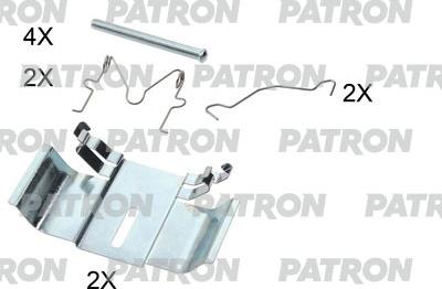 Patron PSRK1202 - Kit d'accessoires, plaquette de frein à disque cwaw.fr