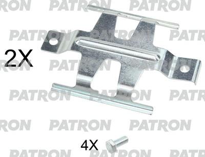 Patron PSRK1237 - Kit d'accessoires, plaquette de frein à disque cwaw.fr