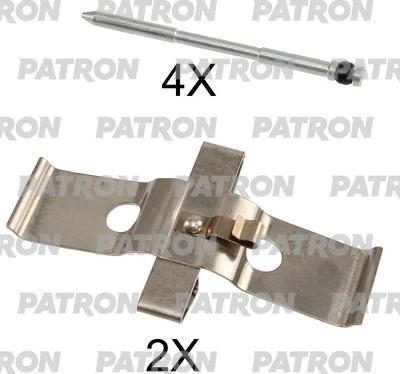 Patron PSRK1228 - Kit d'accessoires, plaquette de frein à disque cwaw.fr