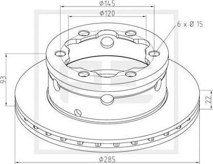 PE Automotive 016.667-00A - Disque de frein cwaw.fr