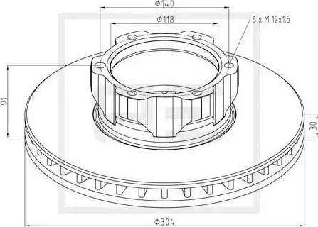 PE Automotive 016.272-00A - Disque de frein cwaw.fr