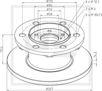 PE Automotive 026.656-10A - Disque de frein cwaw.fr