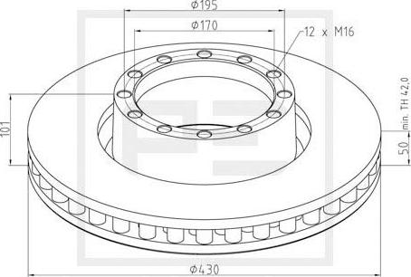 PE Automotive 026.658-10A - Disque de frein cwaw.fr