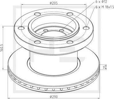 PE Automotive 026.653-10A - Disque de frein cwaw.fr