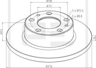 PE Automotive 026.668-10A - Disque de frein cwaw.fr