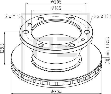 PE Automotive 026.677-10A - Disque de frein cwaw.fr