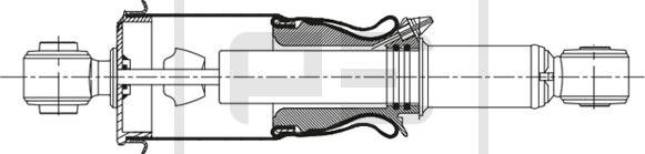 PE Automotive 023.140-00A - Amortisseur, suspension de la cabine cwaw.fr