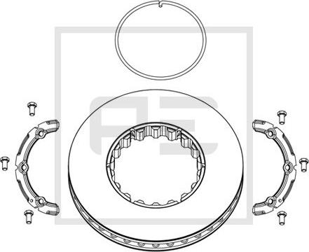 PE Automotive 146.224-00A - Disque de frein cwaw.fr