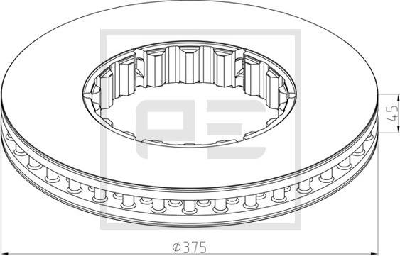 PE Automotive 146.224-10A - Disque de frein cwaw.fr