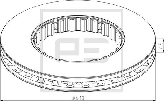 PE Automotive 146.223-10A - Disque de frein cwaw.fr