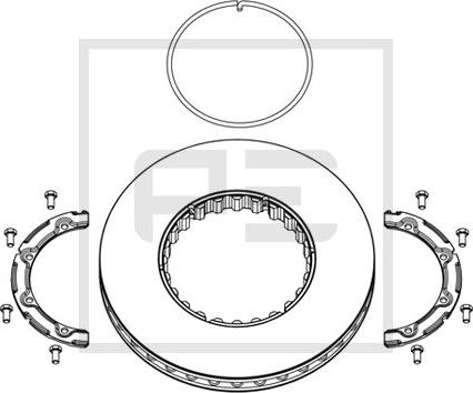 PE Automotive 146.222-00A - Disque de frein cwaw.fr