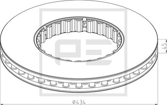 PE Automotive 146.222-10A - Disque de frein cwaw.fr