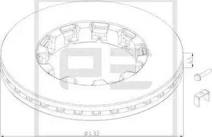 PE Automotive 106.203-80A - Disque de frein cwaw.fr