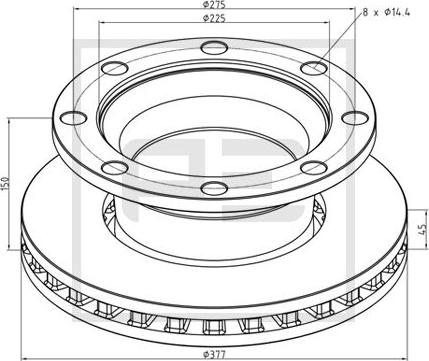 PE Automotive 256.071-00A - Disque de frein cwaw.fr