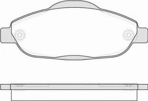 PEUGEOT 425393 - Kit de plaquettes de frein, frein à disque cwaw.fr