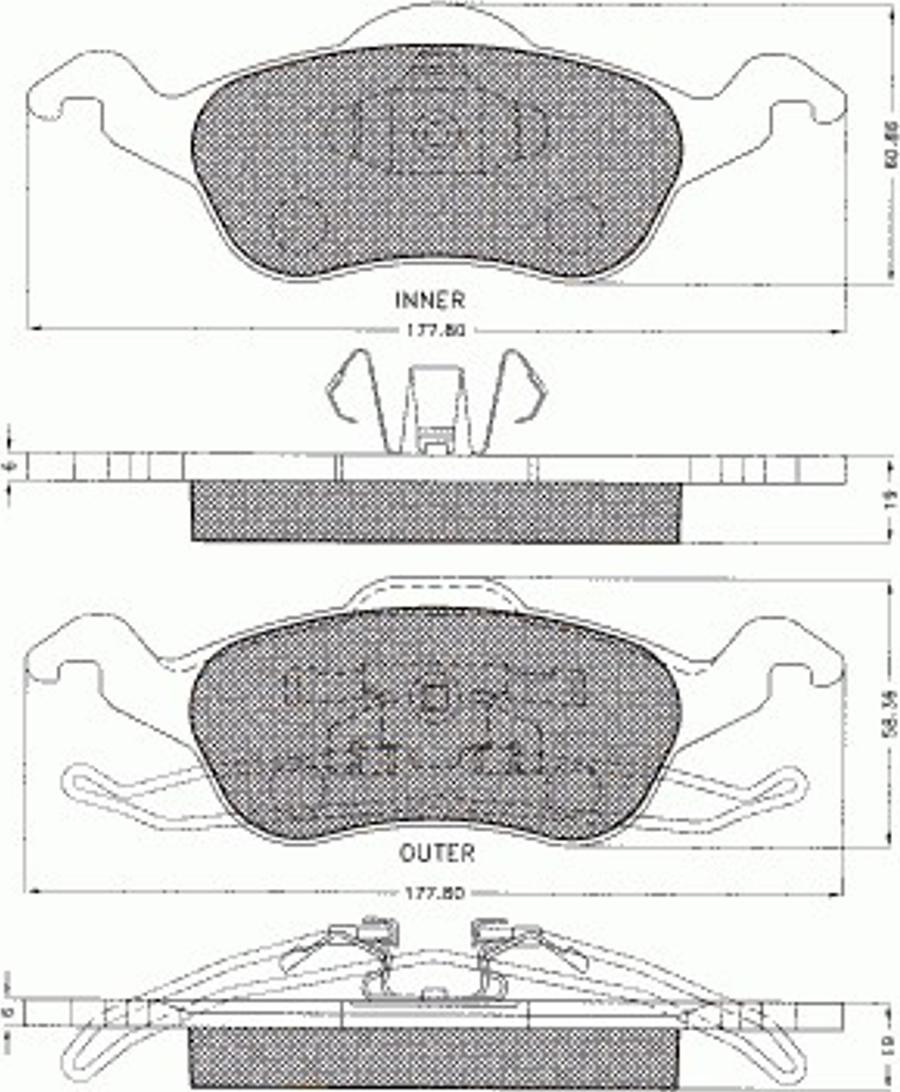 Pex 7.494 - Kit de plaquettes de frein, frein à disque cwaw.fr