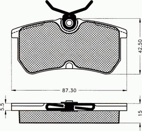 Pex 7.495 - Kit de plaquettes de frein, frein à disque cwaw.fr