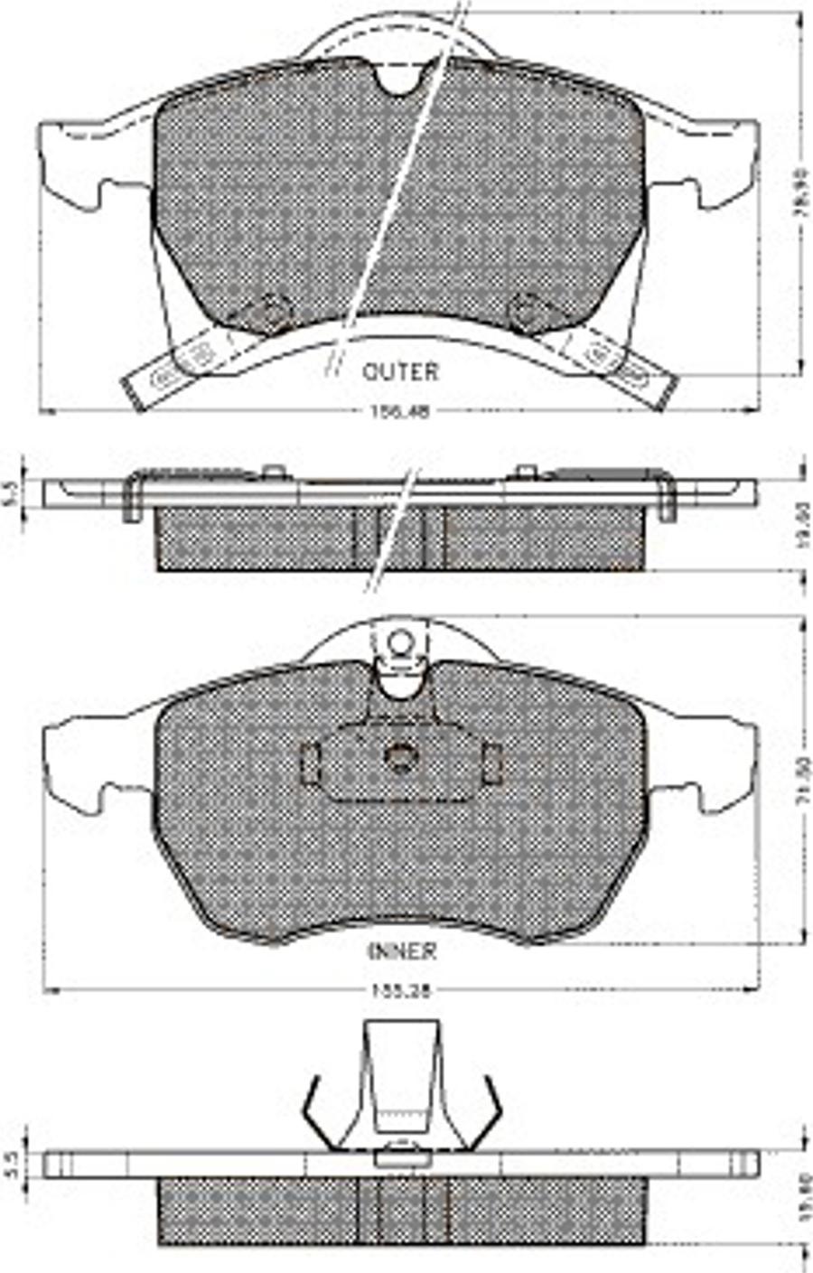 Pex 7490S - Kit de plaquettes de frein, frein à disque cwaw.fr