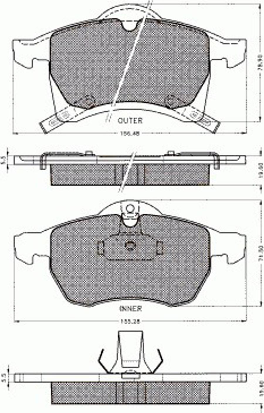 Pex 7.490 - Kit de plaquettes de frein, frein à disque cwaw.fr