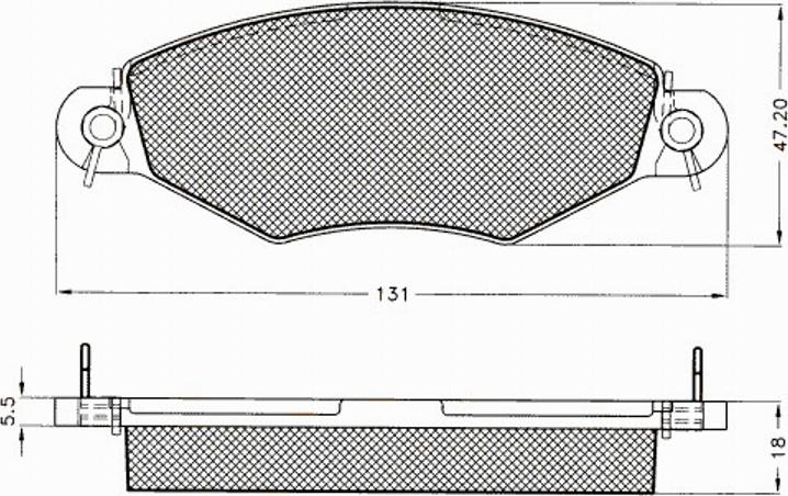 Pex 7492S - Kit de plaquettes de frein, frein à disque cwaw.fr