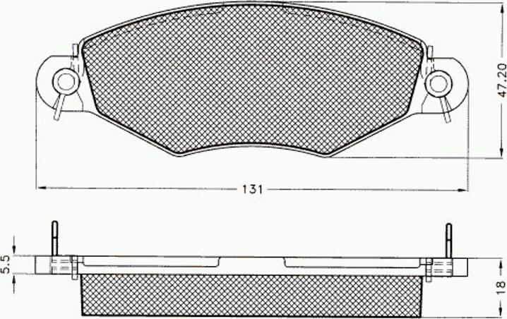 Pex 7.492 - Kit de plaquettes de frein, frein à disque cwaw.fr