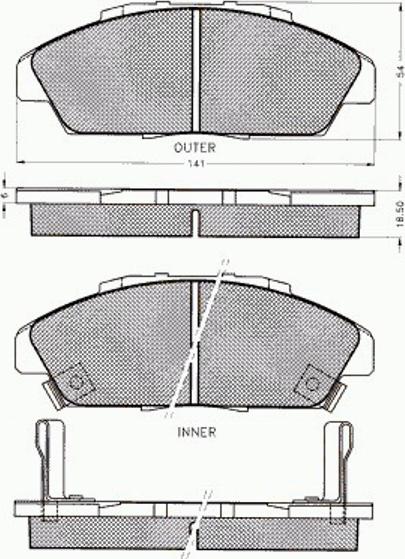 Pex 7440 - Kit de plaquettes de frein, frein à disque cwaw.fr