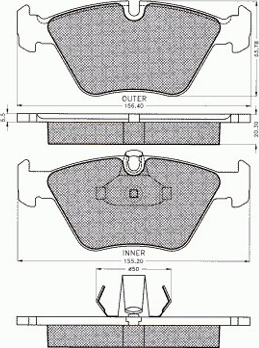 Pex 7443 - Kit de plaquettes de frein, frein à disque cwaw.fr