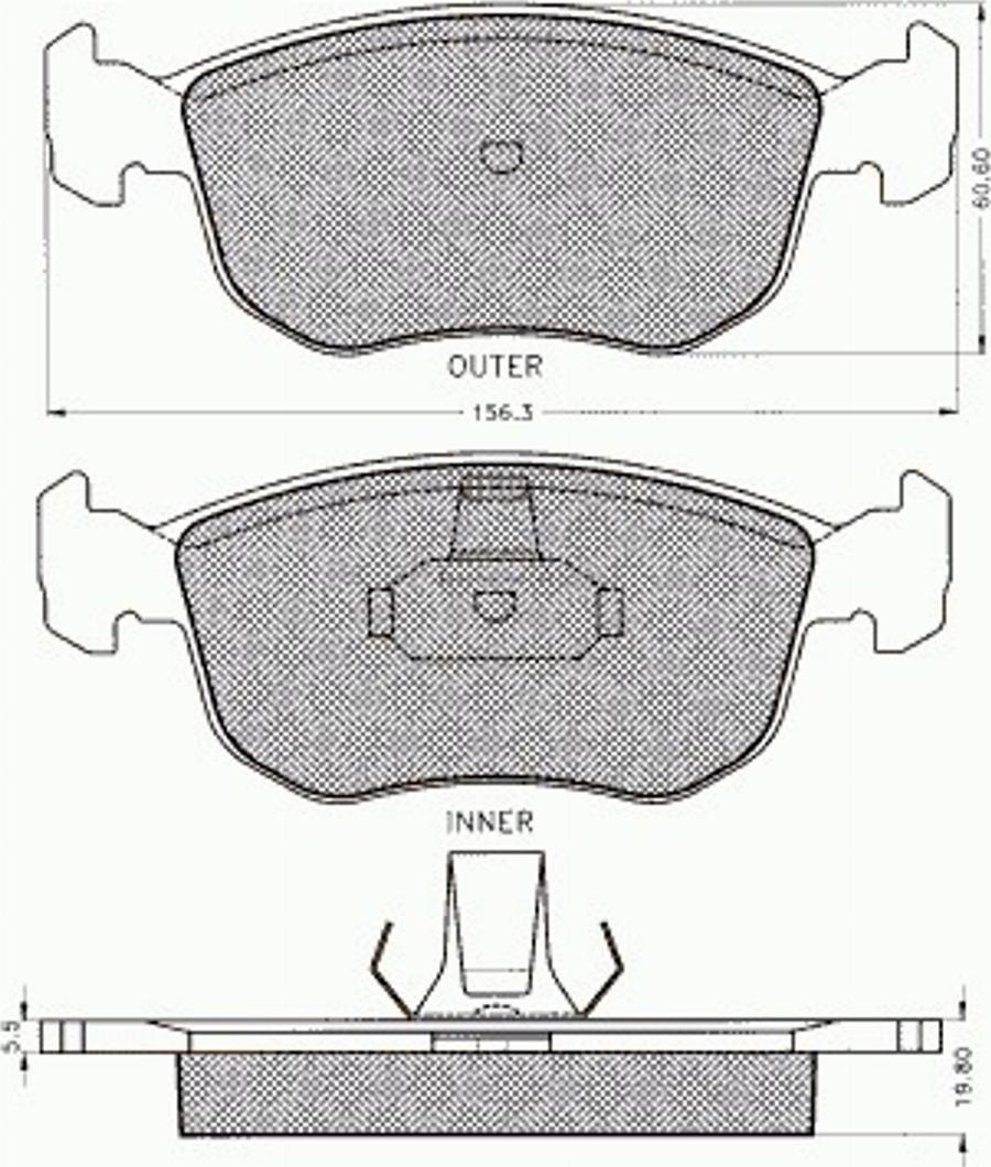 Pex 7451 - Kit de plaquettes de frein, frein à disque cwaw.fr