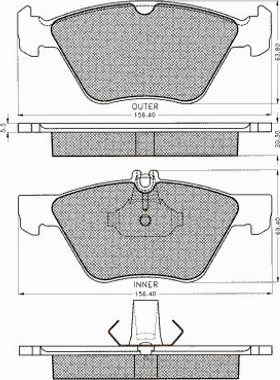 Pex 7.457S - Kit de plaquettes de frein, frein à disque cwaw.fr