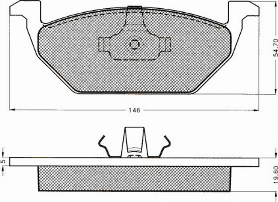 Pex 7.466S - Kit de plaquettes de frein, frein à disque cwaw.fr