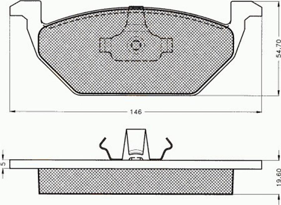 Pex 7.466 - Kit de plaquettes de frein, frein à disque cwaw.fr