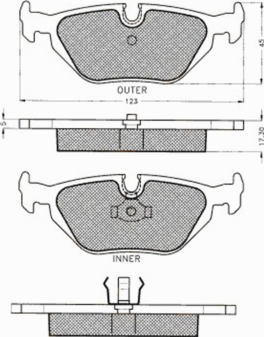 Pex 7462S - Kit de plaquettes de frein, frein à disque cwaw.fr