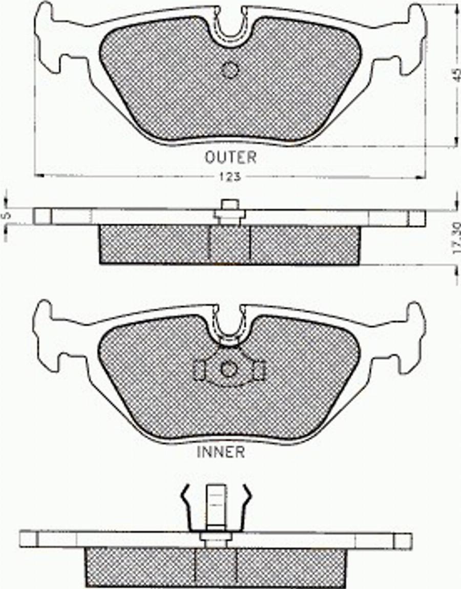 Pex 7.462 - Kit de plaquettes de frein, frein à disque cwaw.fr