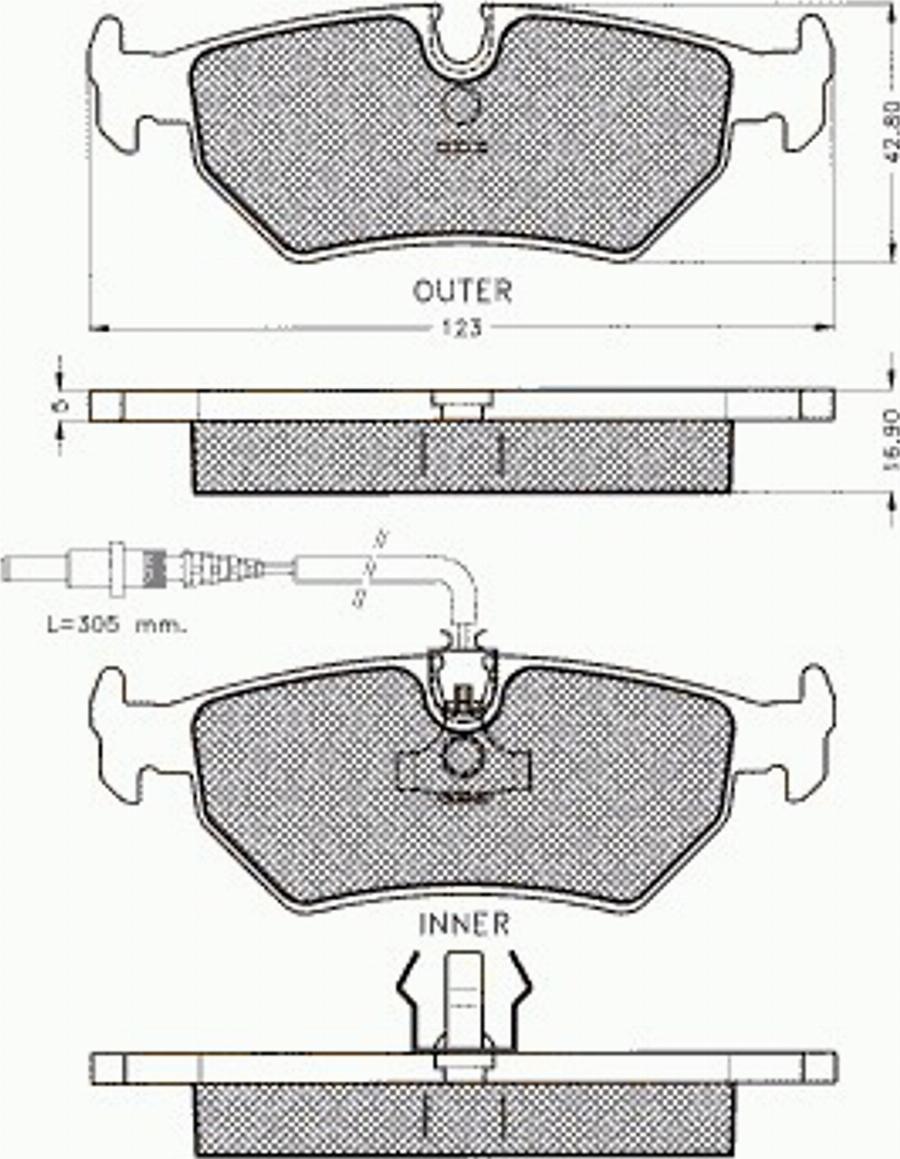 Pex 7409 - Kit de plaquettes de frein, frein à disque cwaw.fr