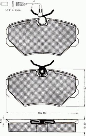 Pex 7403 - Kit de plaquettes de frein, frein à disque cwaw.fr