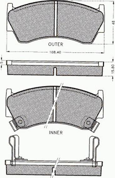 Pex 7412 - Kit de plaquettes de frein, frein à disque cwaw.fr