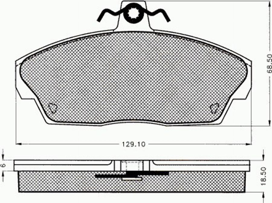 Pex 7484 - Kit de plaquettes de frein, frein à disque cwaw.fr