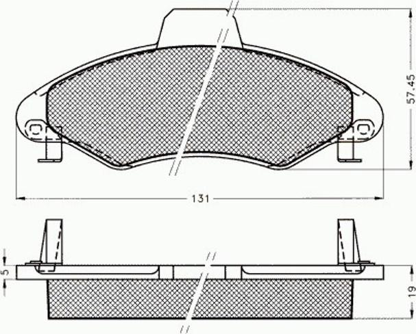 Pex 7.482 - Kit de plaquettes de frein, frein à disque cwaw.fr