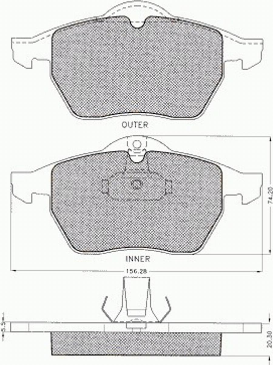 Pex 7.436 - Kit de plaquettes de frein, frein à disque cwaw.fr