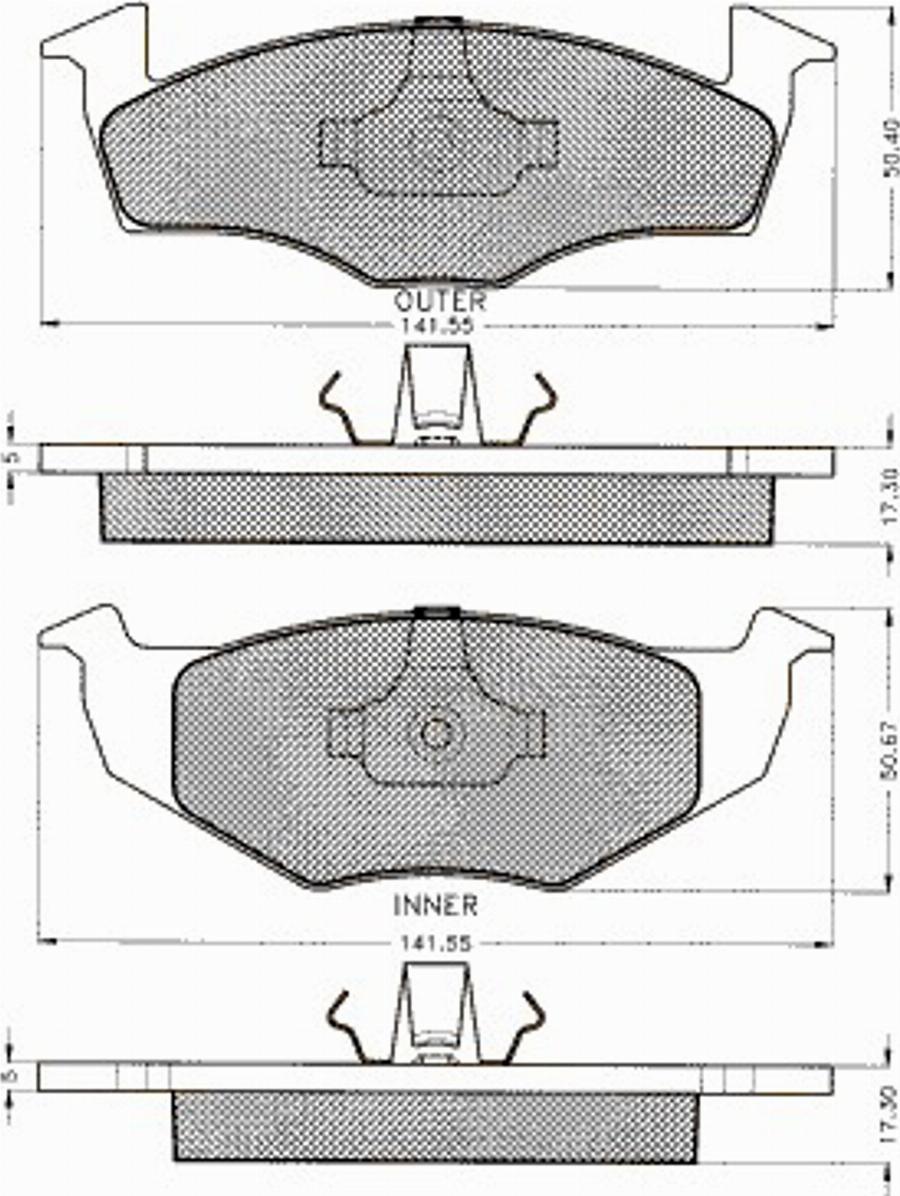 Pex 7.438S - Kit de plaquettes de frein, frein à disque cwaw.fr