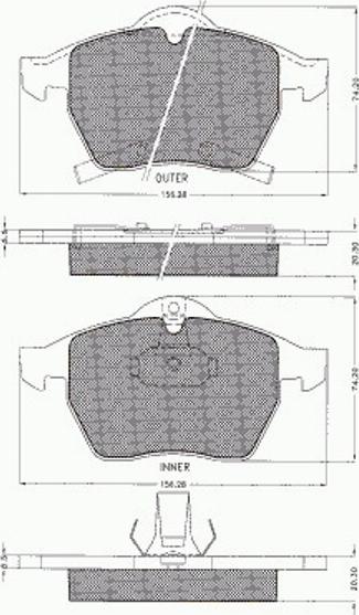 Pex 7.479 - Kit de plaquettes de frein, frein à disque cwaw.fr