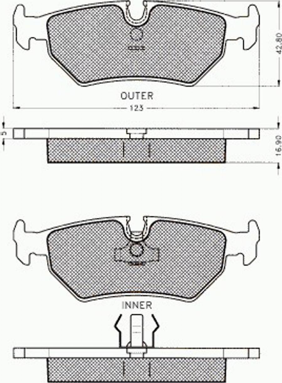 Pex 7.476 - Kit de plaquettes de frein, frein à disque cwaw.fr