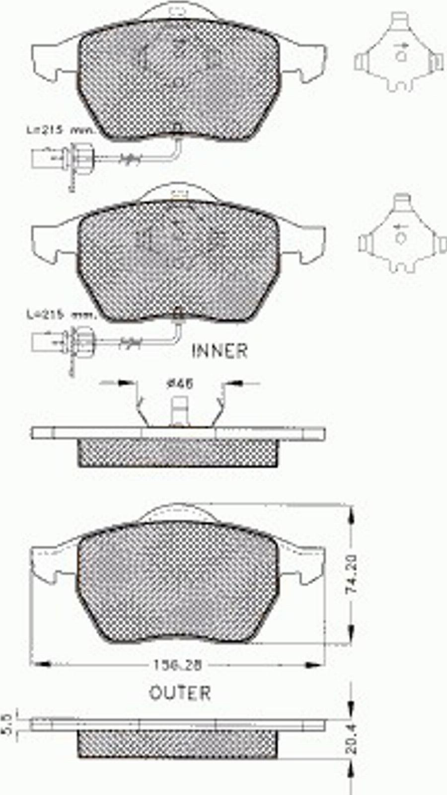 Pex 7.549 - Kit de plaquettes de frein, frein à disque cwaw.fr