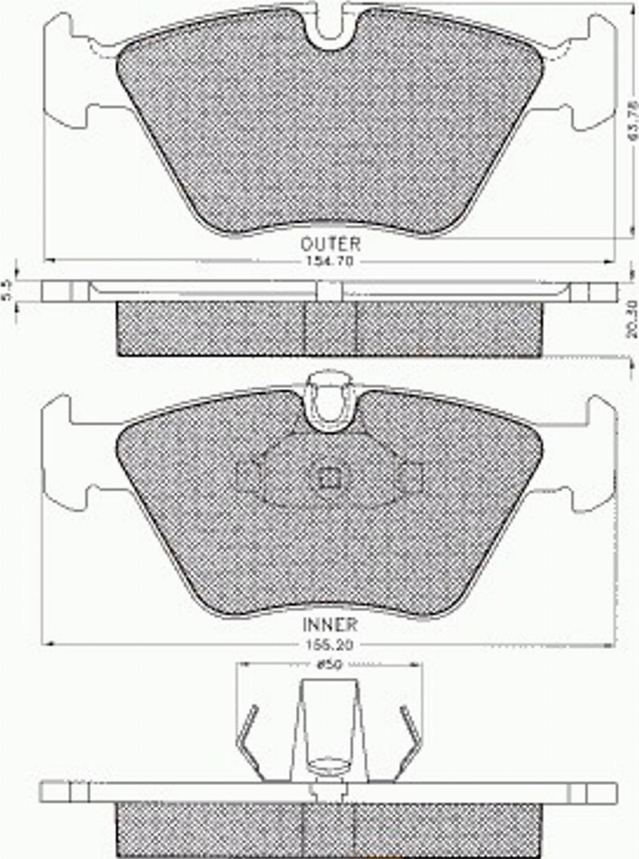 Pex 7.514 - Kit de plaquettes de frein, frein à disque cwaw.fr